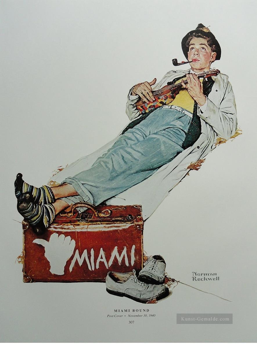 Miami Norman Rockwell Ölgemälde